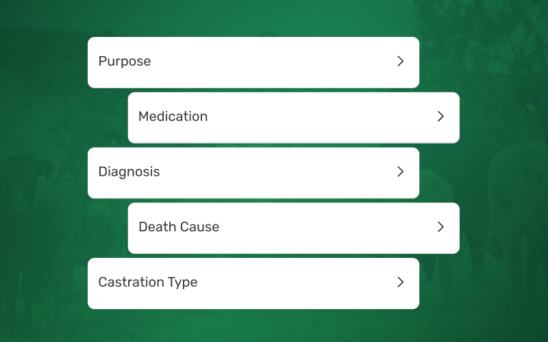 Custom dropdowns in cattlytics mobile app
