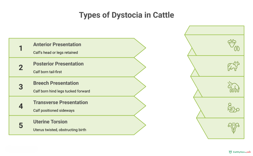 Common Types of Dystocia in Cattle
