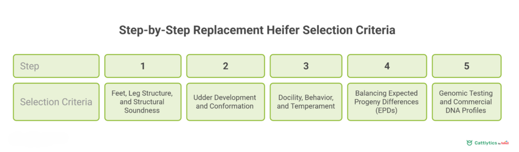 Step-by-Step Replacement Heifer Selection Criteria